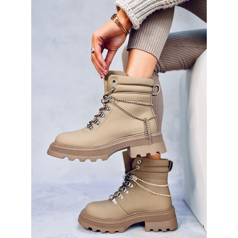 Botas de caçador de damasco Hudson bege 1 Botas de caçador de damasco Hudson bege 1