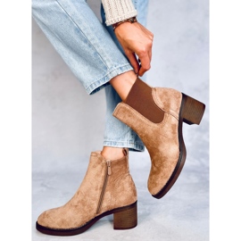 Botas de salto largo Fill Beige bege 2