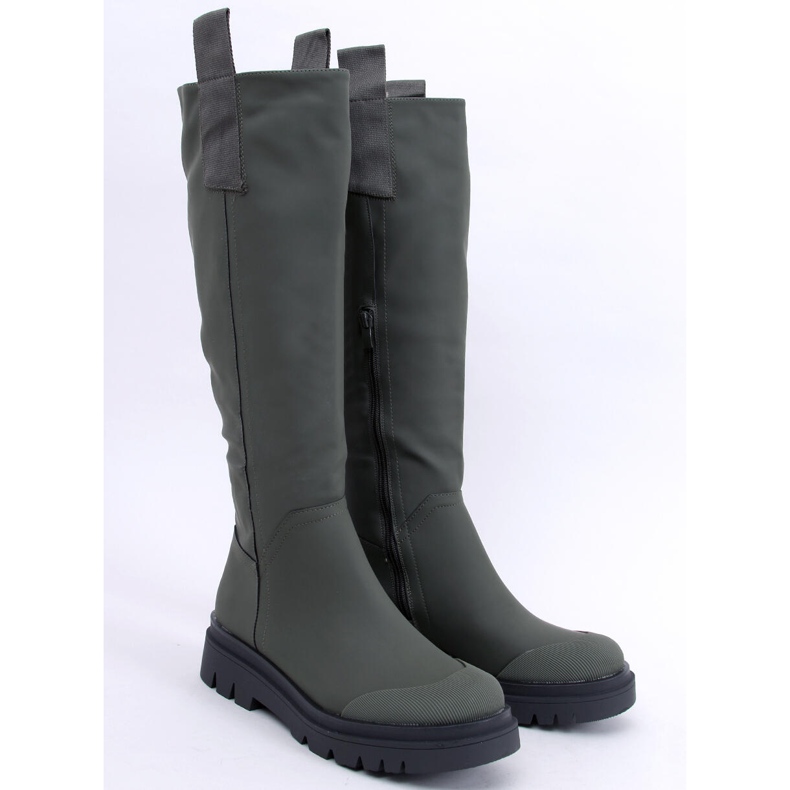 Botas de equitação femininas Gibbs Army Green verde 2