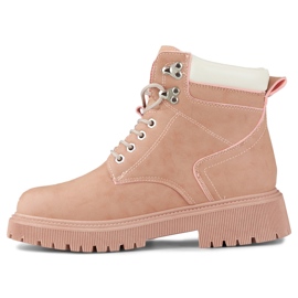 Botas femininas clássicas em rosa 2