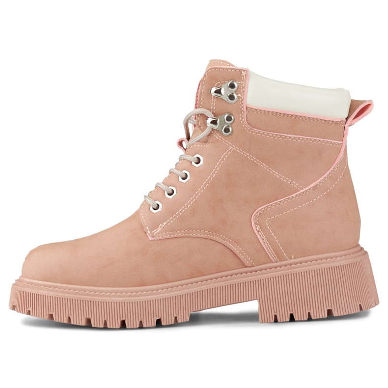 Botas femininas clássicas em rosa 2
