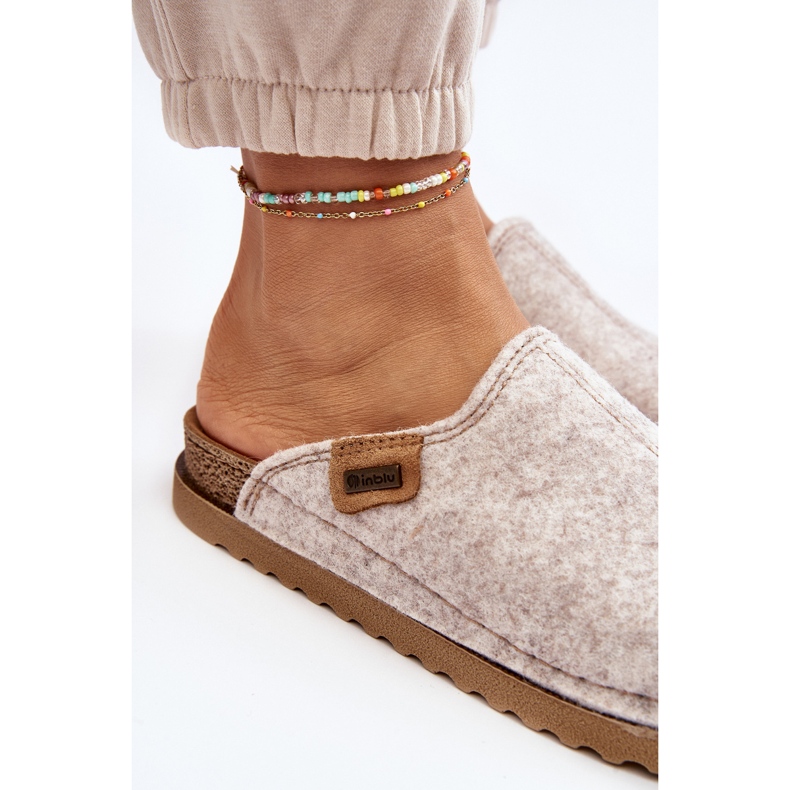 Chinelos femininos para casa Inblu DJ000010 Bege claro 1