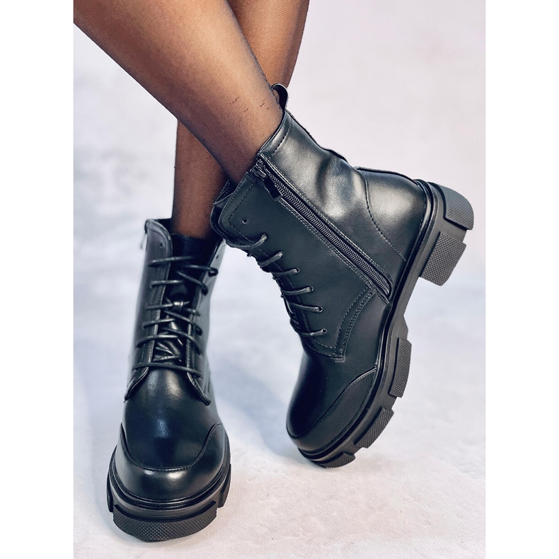 Botas com cadarço Coley Black preto 1