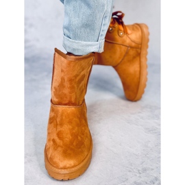 Botas de neve Emusy com arcos Stella Camel marrom 1