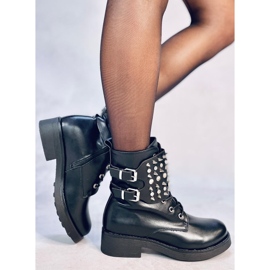 Botas com tachas Ziku Black preto 2