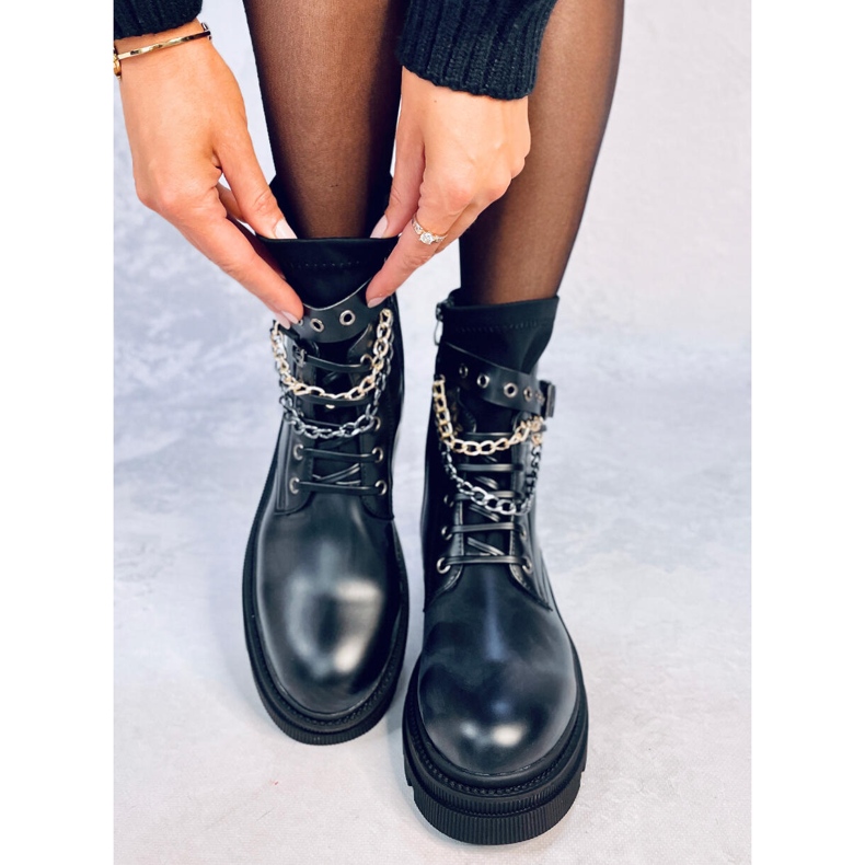 Botas militares Steve Black preto 1
