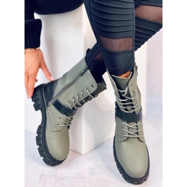 Botas rasas com cadarço Kieran Green verde 2