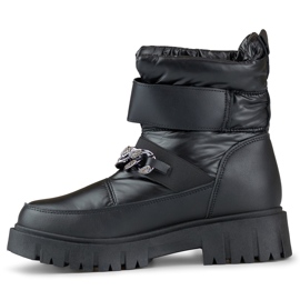 Botas de neve femininas com corrente Selena preto 2