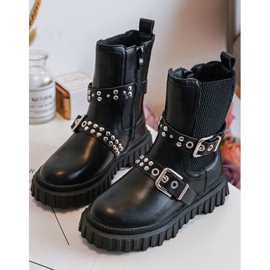 Botas Chelsea femininas com zíper, Preto Adeneia 1