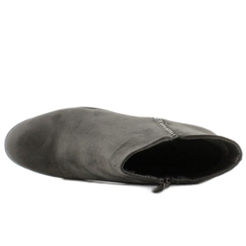 Botas Chelsea em camurça com pedras JK25 Grey cinza 2