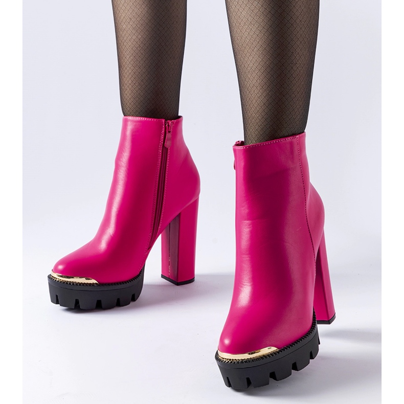 Inna Botins rosa Pepe com biqueira decorativa 1