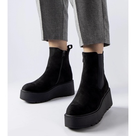 Botas de cunha Discesa com isolamento preto 1