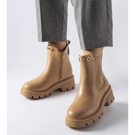 Botins decorativos com isolamento bege por Federica 1