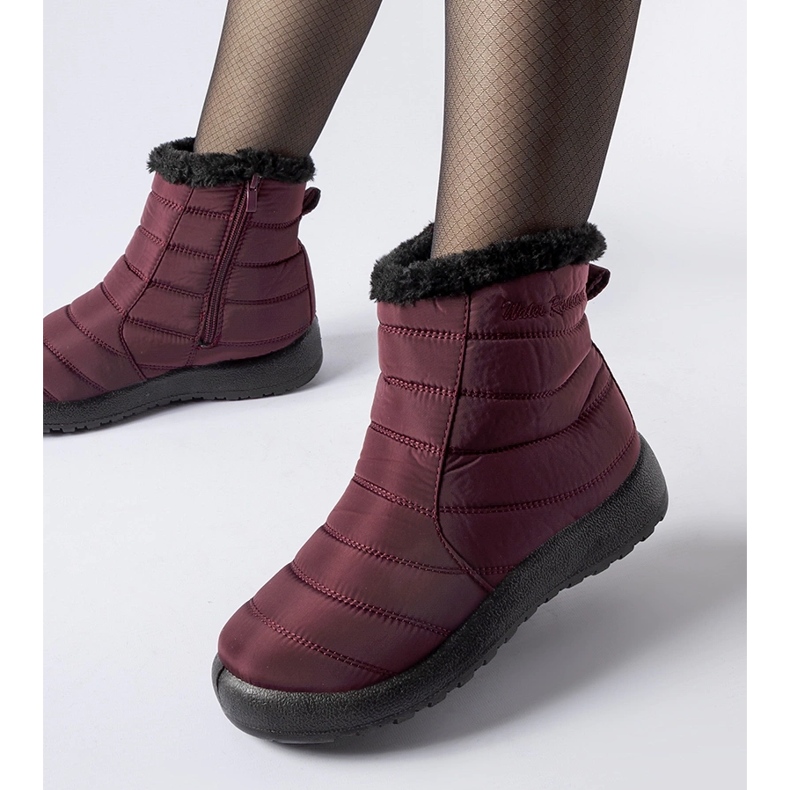 Botas de neve com isolamento resistente à água Borgonha Valparaiso vermelho 1