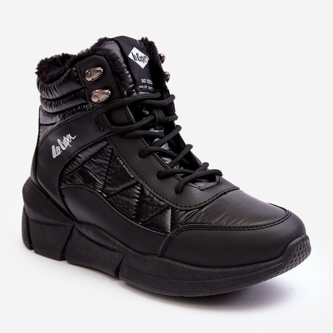 Botas femininas isoladas na plataforma Lee Cooper LCJ-23-44-1984 pretas preto 1