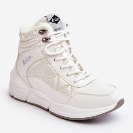 Botas femininas isoladas na plataforma Lee Cooper LCJ-23-44-1983L Branco 2