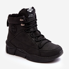 Botas femininas isoladas na plataforma Lee Cooper LCJ-23-44-1979L pretas preto 1