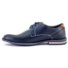 KOMODO Sapatos masculinos elegantes 859 azul marinho 2