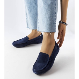 Mocassim de couro azul marinho Big Star JJ274659 1