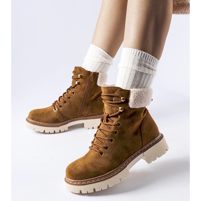 Botas de inverno femininas com isolamento marrom da Bassano castanho 1