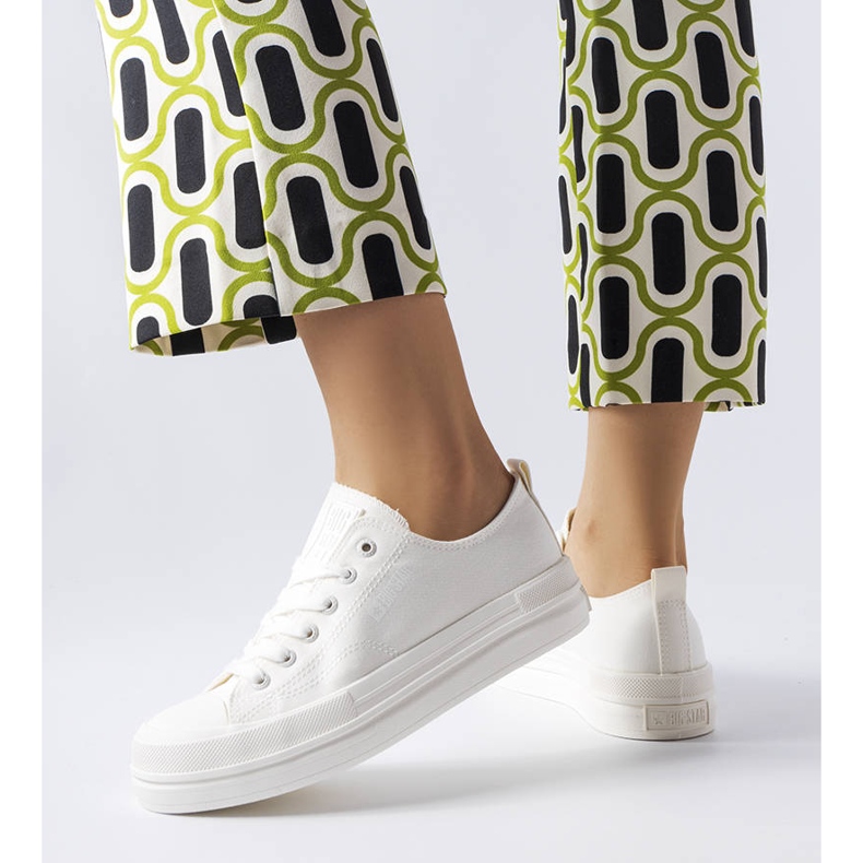 Tênis branco na plataforma Big Star LL274968 1