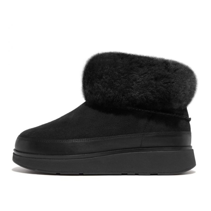 FitFlop GEN-FF Mini Botas de Shearling Dupla Face W GS6-090 preto 1