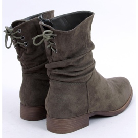 Bota rasa de camurça Theda Green verde 1