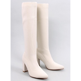 Elisha Botas elásticas de salto alto bege 1