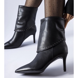 Botas pretas com isolamento e salto alto Cipresso preto 1