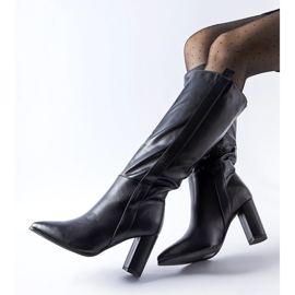 Botas clássicas pretas com salto Palma preto 1