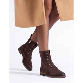 Bolsas femininas de camurça marrom Shelovet castanho 1