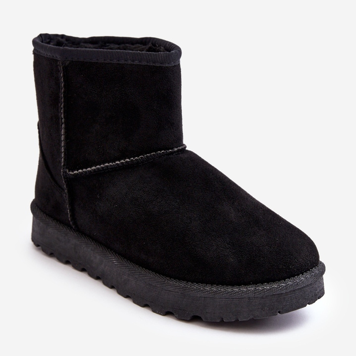 Botas femininas de camurça isoladas para neve pretas Nanga preto 1