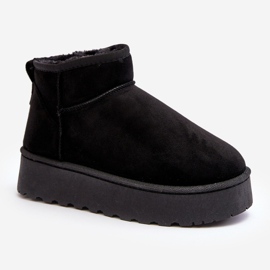 Botas femininas de neve com plataforma e forro de pele, Xamella preta preto 2 Botas femininas de neve com plataforma e forro de pele, Xamella preta preto 2