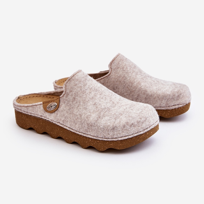 Home Calçados Chinelos Preventivos Femininos Inblu DK000011 Bege 1