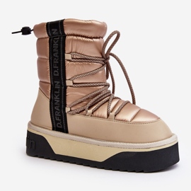 Botas de neve femininas com sola grossa Vegan D.Franklin DFSH371006 bege 1 Botas de neve femininas com sola grossa Vegan D.Franklin DFSH371006 bege 1