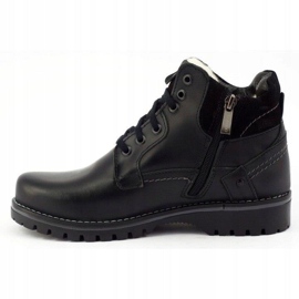 KOMODO Botas de neve isoladas masculinas negras 885 preto 1