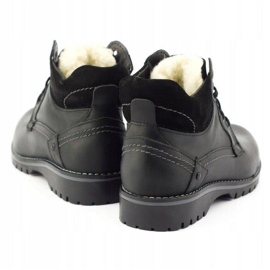 KOMODO Botas de neve isoladas masculinas negras 885 preto 3