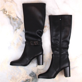 Botas pretas com isolamento feminino Sergio Leone KZ103 preto 1