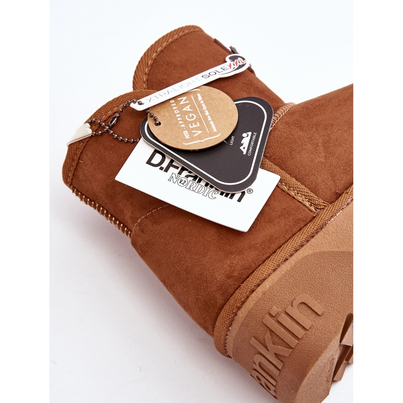 Botas de neve com plataforma impermeável vegan D.Franklin DFSH371004 Marrom 2