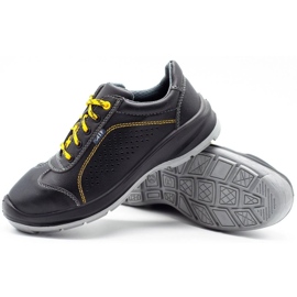 ŁUKPOL Sapatos de trabalho masculinos Techwork 1128P, pretos 3