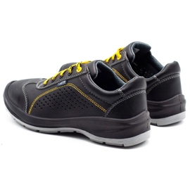 ŁUKPOL Sapatos de trabalho masculinos Techwork 1128P, pretos 5