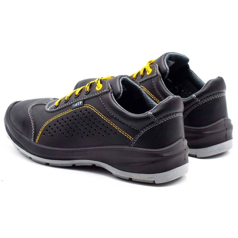 ŁUKPOL Sapatos de trabalho masculinos Techwork 1128P, pretos 5