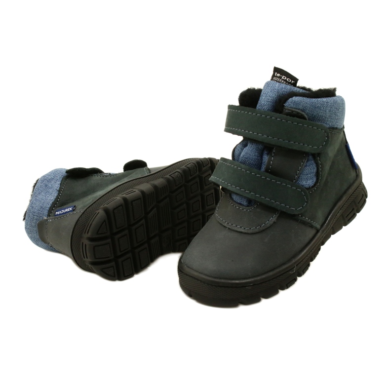 Botas com membrana de velcro TE-POR Mazurek 1360 azul marinho 4 Botas com membrana de velcro TE-POR Mazurek 1360 azul marinho 4