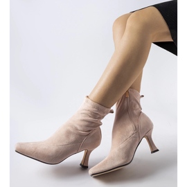 Botins de salto baixo rosa Lucerne 1