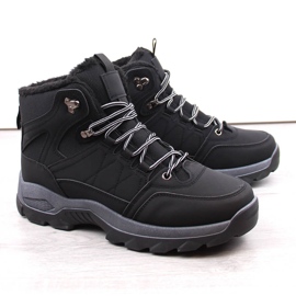 Botas altas de inverno com isolamento masculino, pretas preto 1