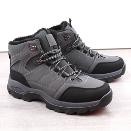 Botas altas de inverno com isolamento masculino, cinza 1