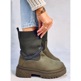 Botas com parte superior flexível Jesse Blackish Green verde 1