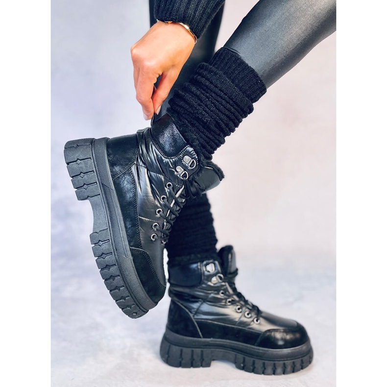 Botas de neve Renn Black de mulher preto 2 Botas de neve Renn Black de mulher preto 2