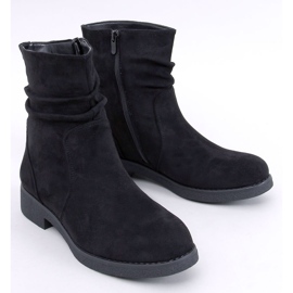 Bracy Botins pretos com babados 1 Bracy Botins pretos com babados 1