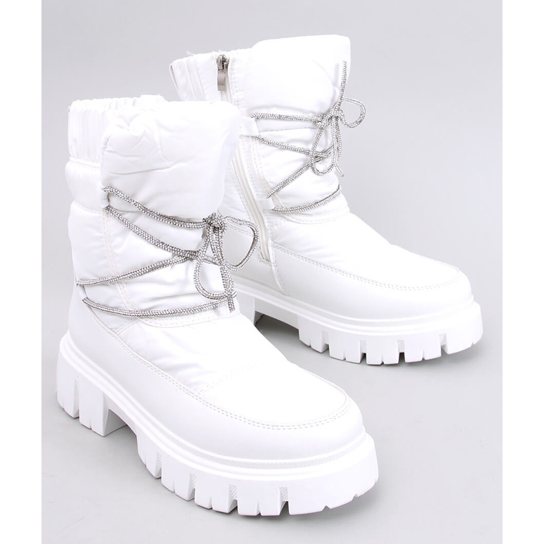 Botas de neve femininas Mitrani White branco 1